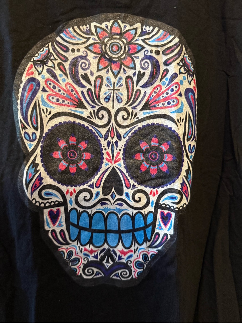 Next Level Apparel Black sugar skull tank top - Picture 2 of 5